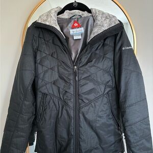 Columbia Black Jacket with Gray Lining
